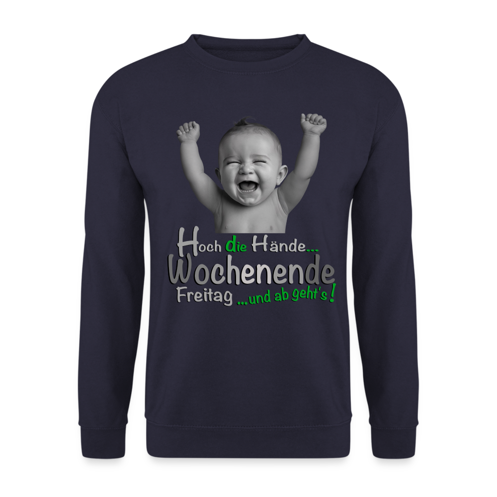 Der Hoch die Hände Wochenende.... Pulli - Navy