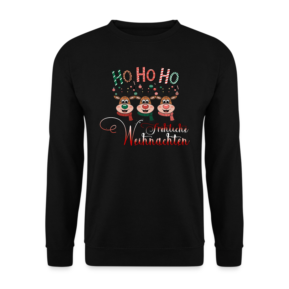 Fröhliche Weihnachten Pullover - Schwarz