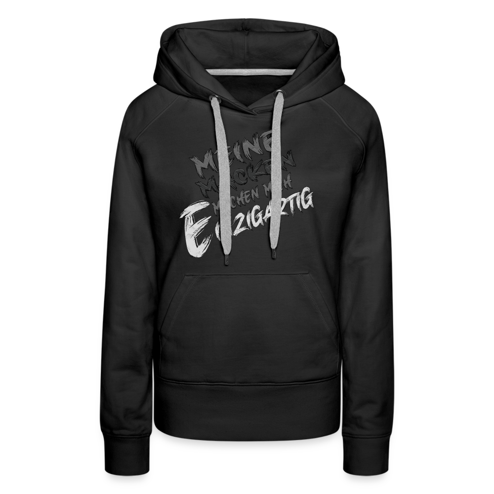 Einzigartige Macken Premium Hoodie - Schwarz