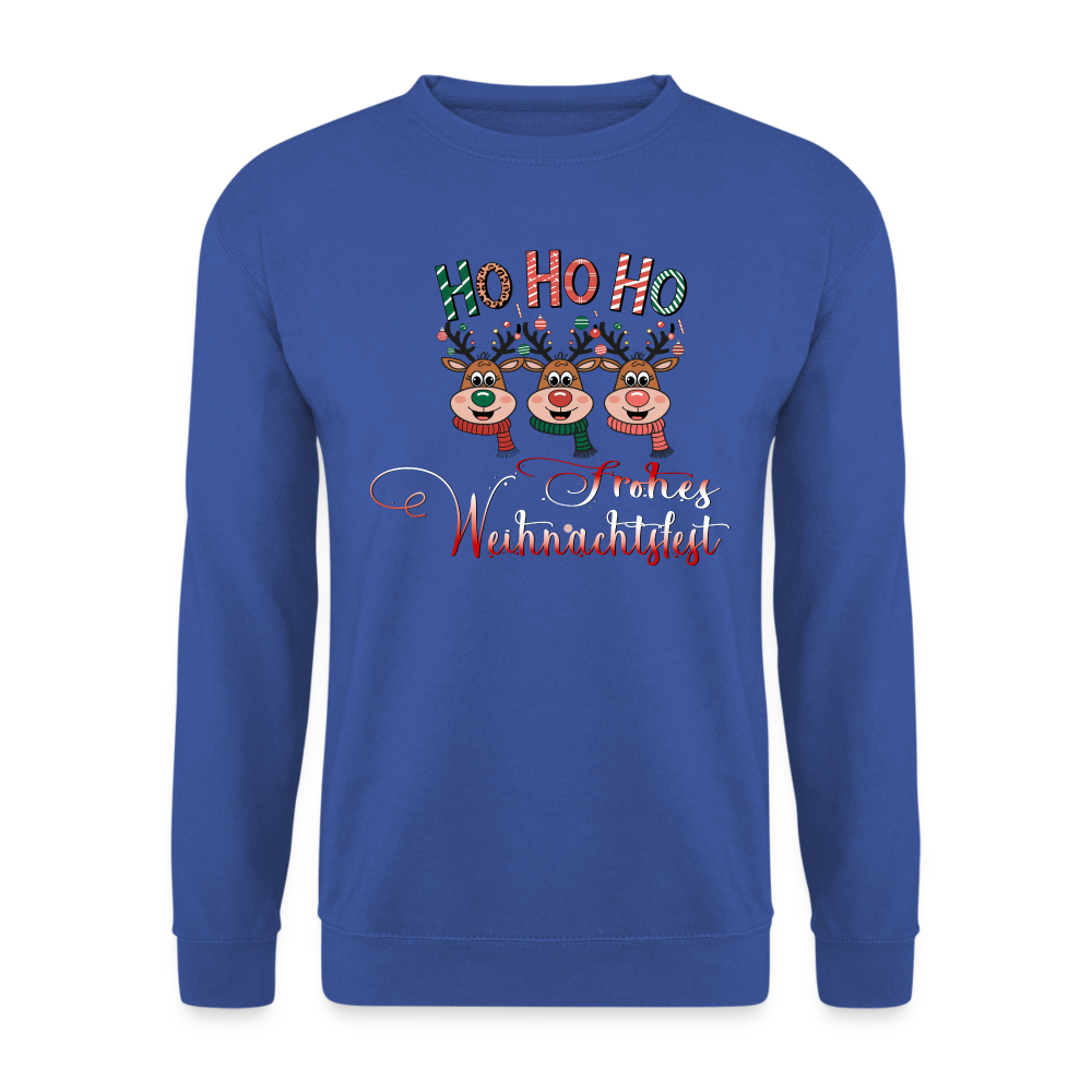 Frohes Weihnachtsfest Pullover - Royalblau