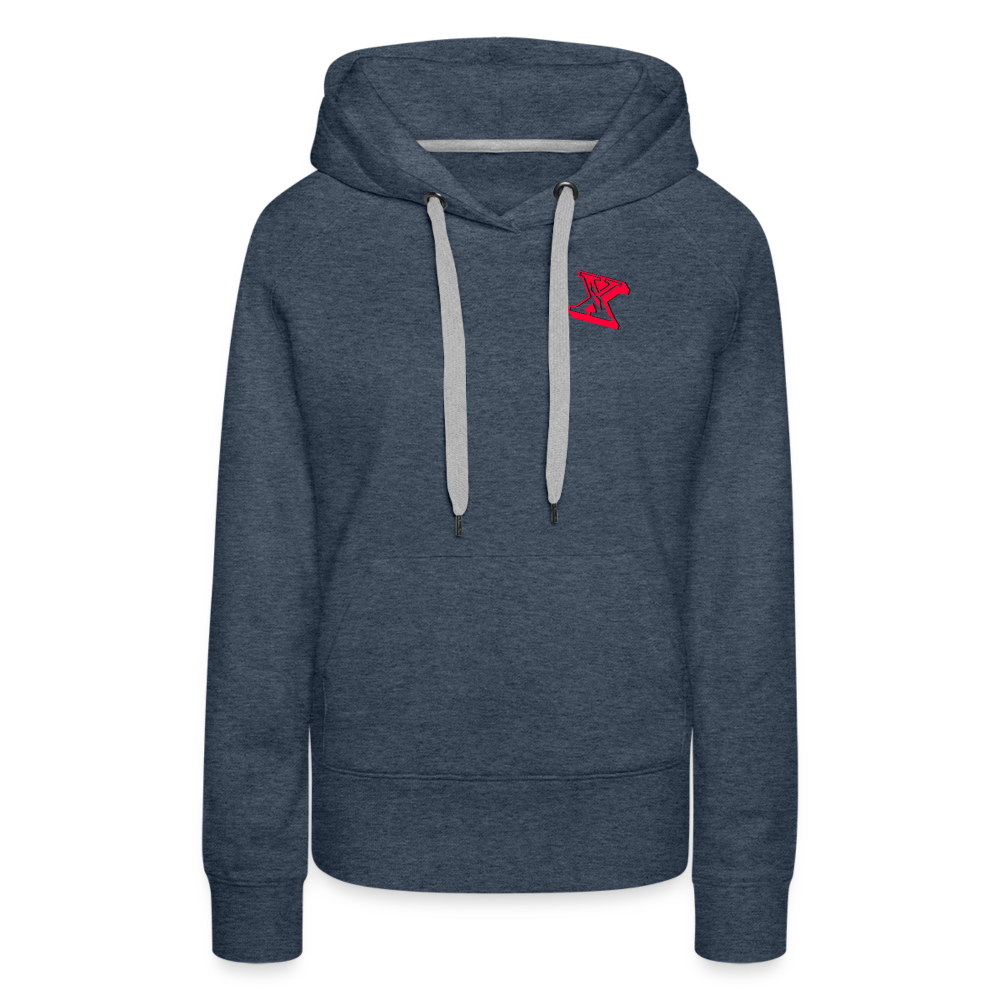 Frauen Freizeit Premium Hoodie - Jeansblau