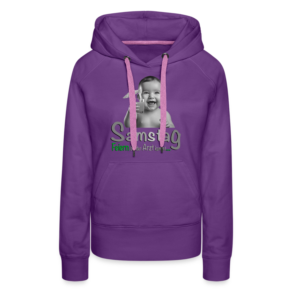 Der  coole Hoodie für Samstag - Purple