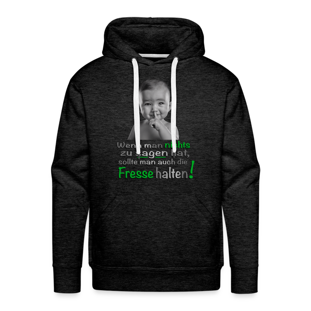 Statement-Hoodie mit Baby-Motiv - Anthrazit