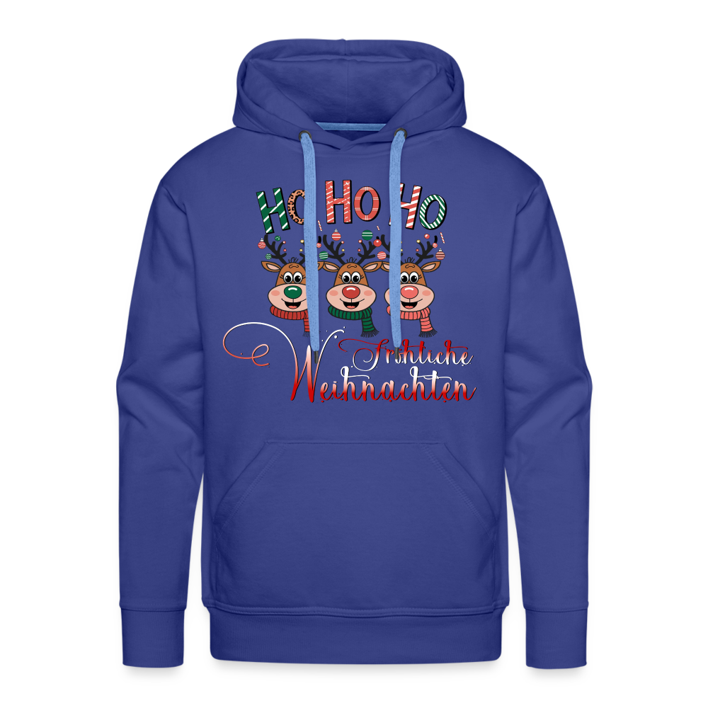 Fröhliche Weihnachten Premium Hoodie - Königsblau