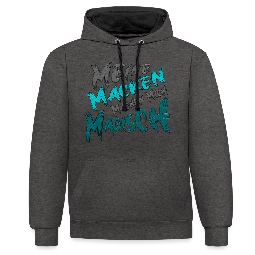 Magische Macken Hoodie - Anthrazit/Schwarz