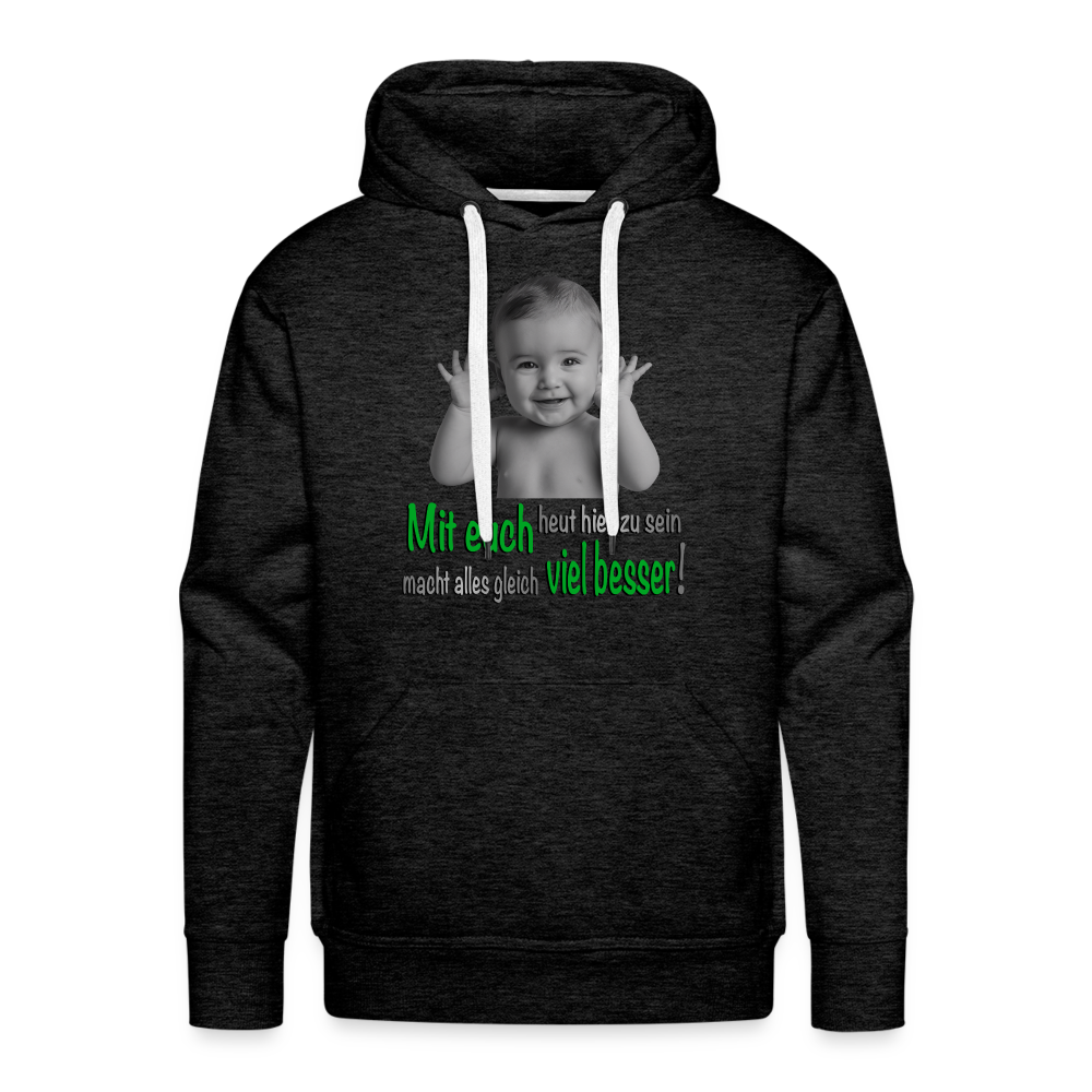 Mit euch viel besser Hoodie - Anthrazit