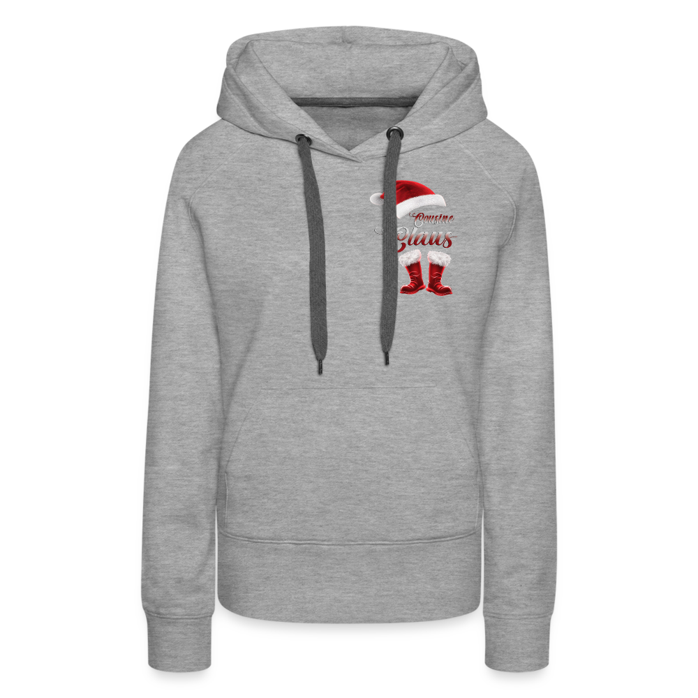 Cousine Claus Premium Hoodie - Grau meliert