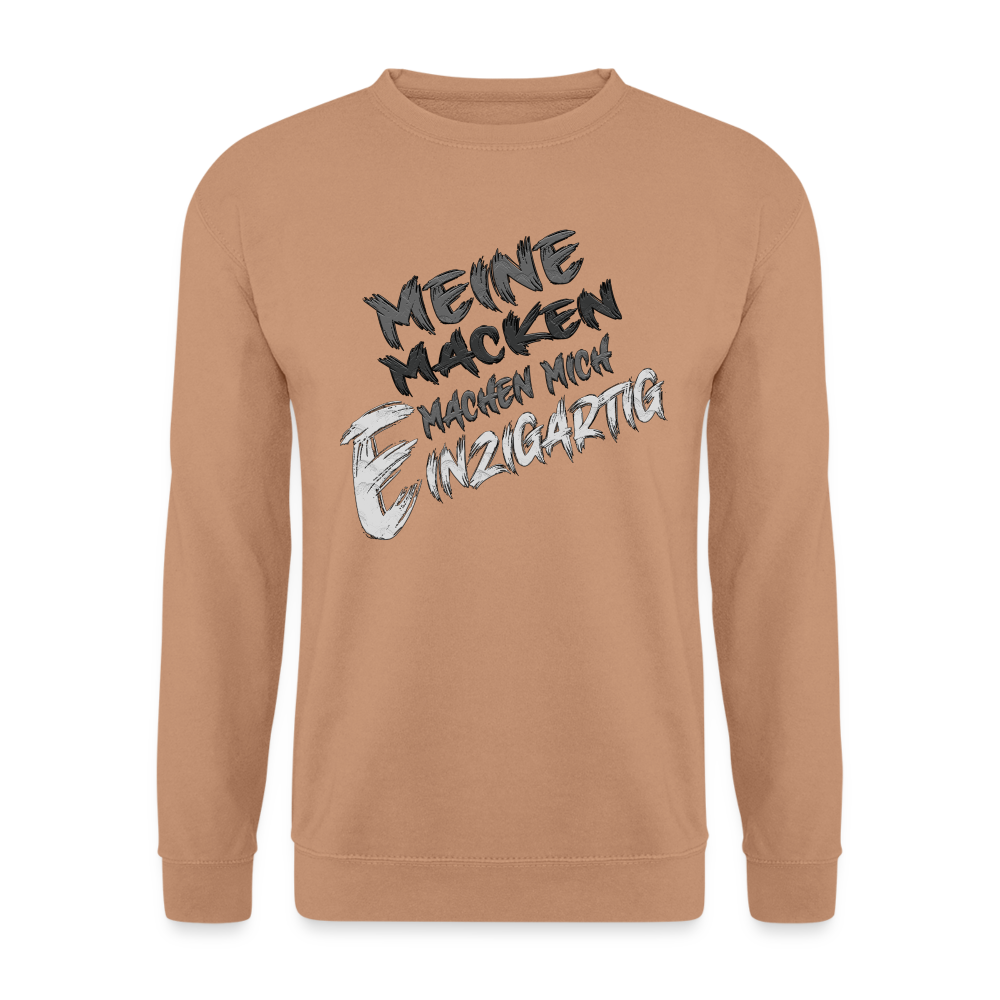 Einzigartige Macken Pulli - Mocca