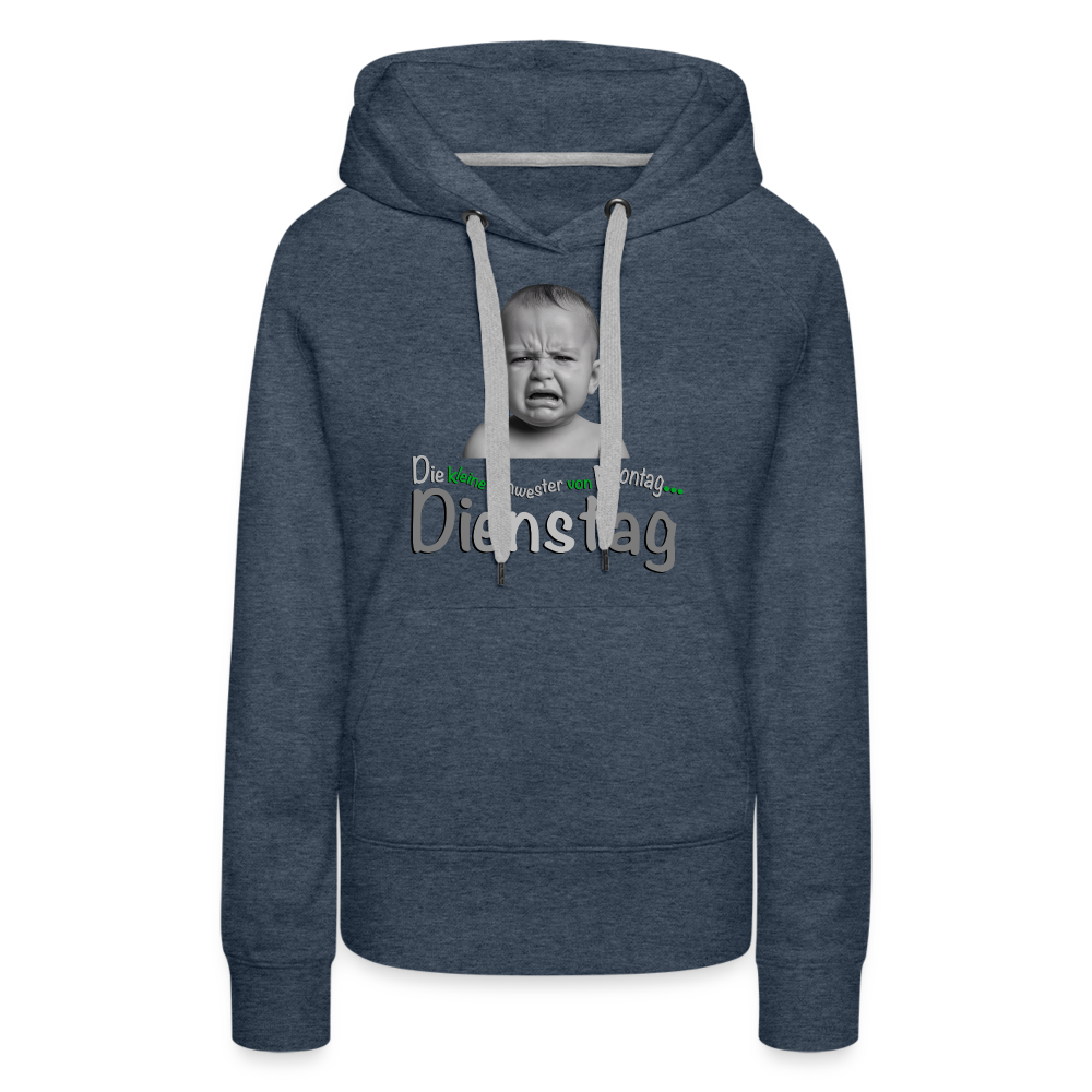 Der Hoodie für Dienstags - Jeansblau