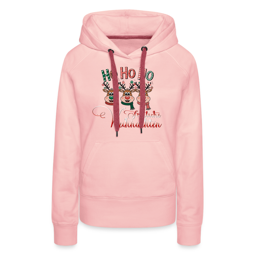 Fröhliche Weihnachten Premium Hoodie - Kristallrosa