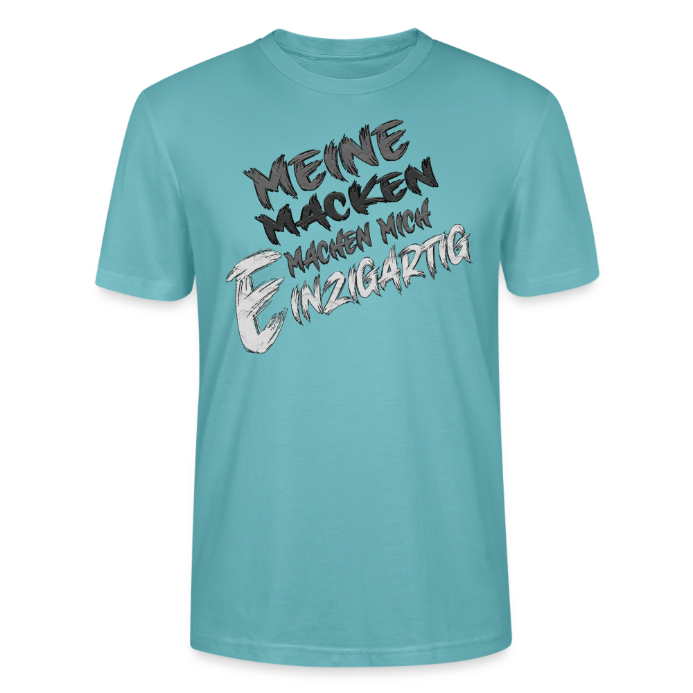 Einzigartige Macken T-Shirt - Pastelltürkis