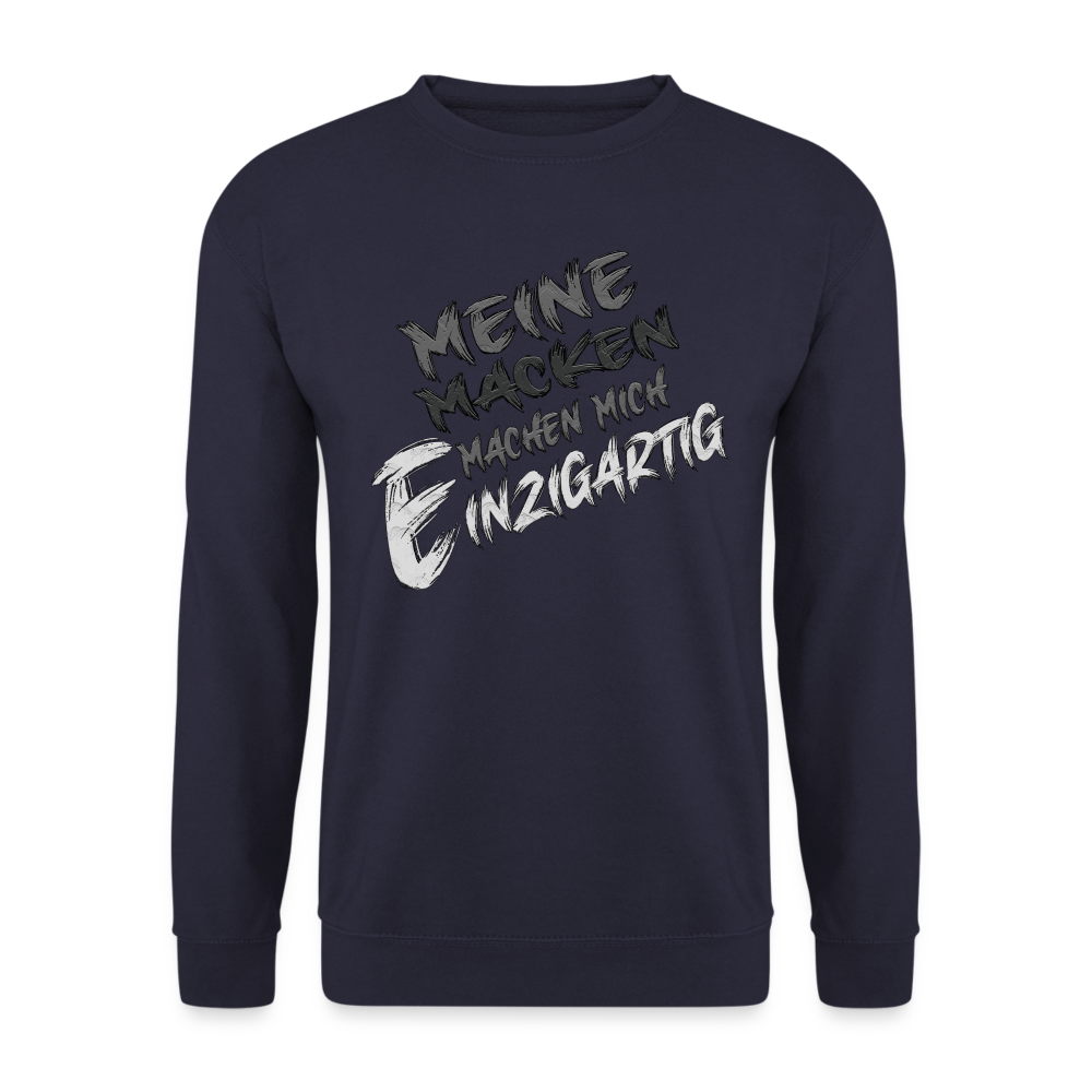 Einzigartige Macken Pulli - Navy