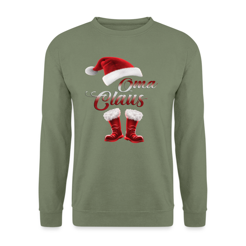 Oma Claus Pulli - Armeegrün