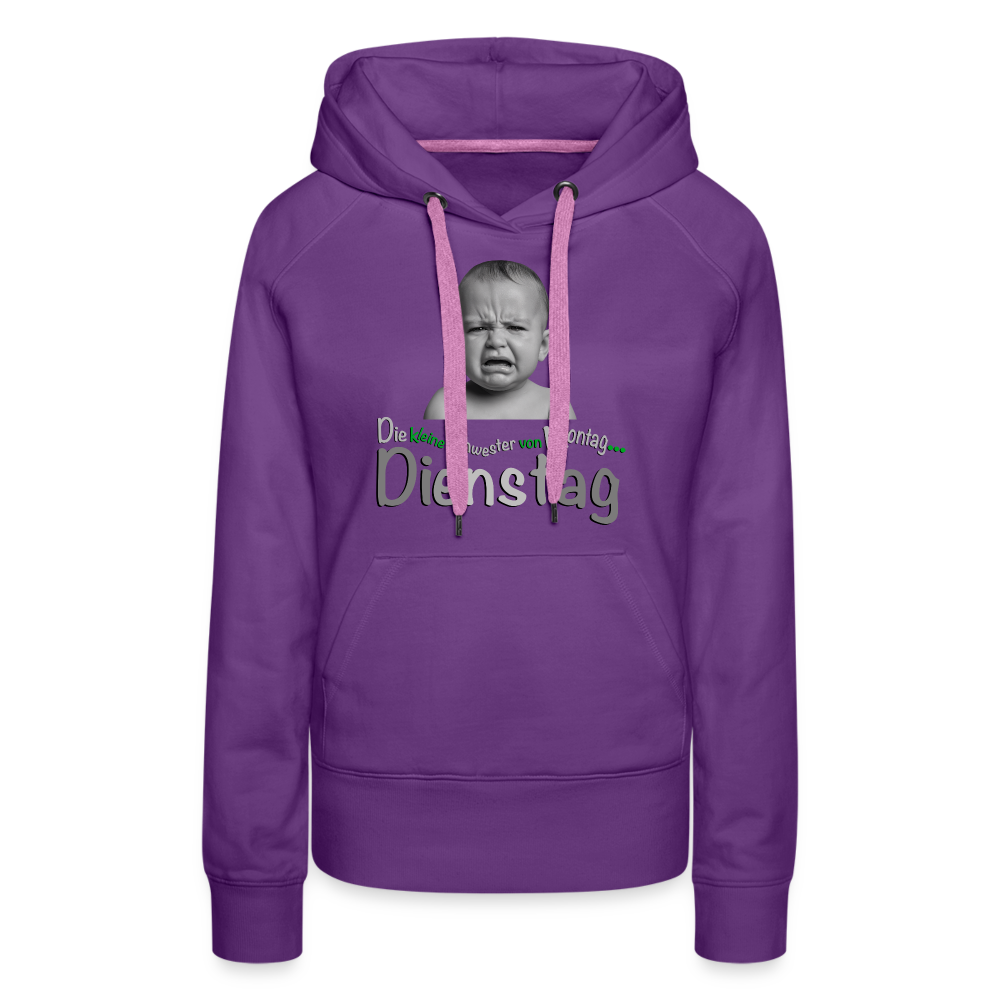 Der Hoodie für Dienstags - Purple