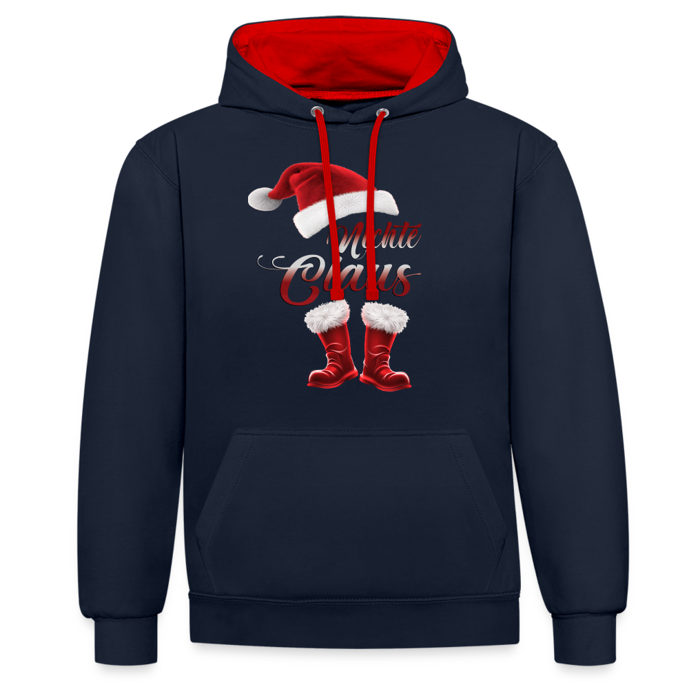 Nichte Claus  Hoodie - Navy/Rot