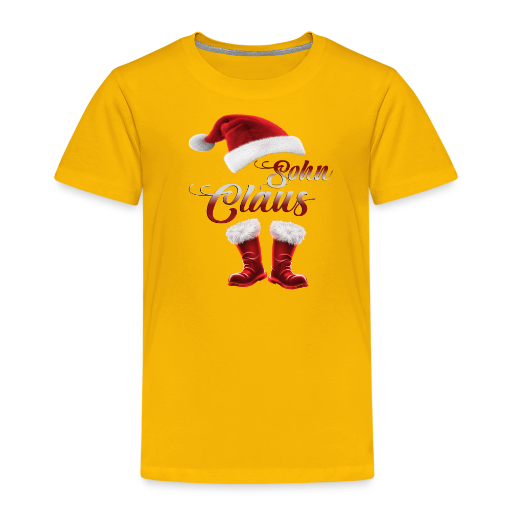 Sohn Claus Kinder T-Shirt - Sonnengelb