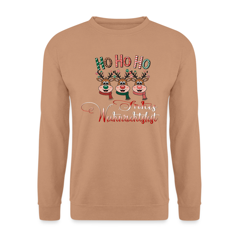 Frohes Weihnachtsfest Pullover - Mocca