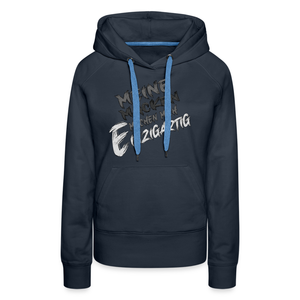 Einzigartige Macken Premium Hoodie - Navy