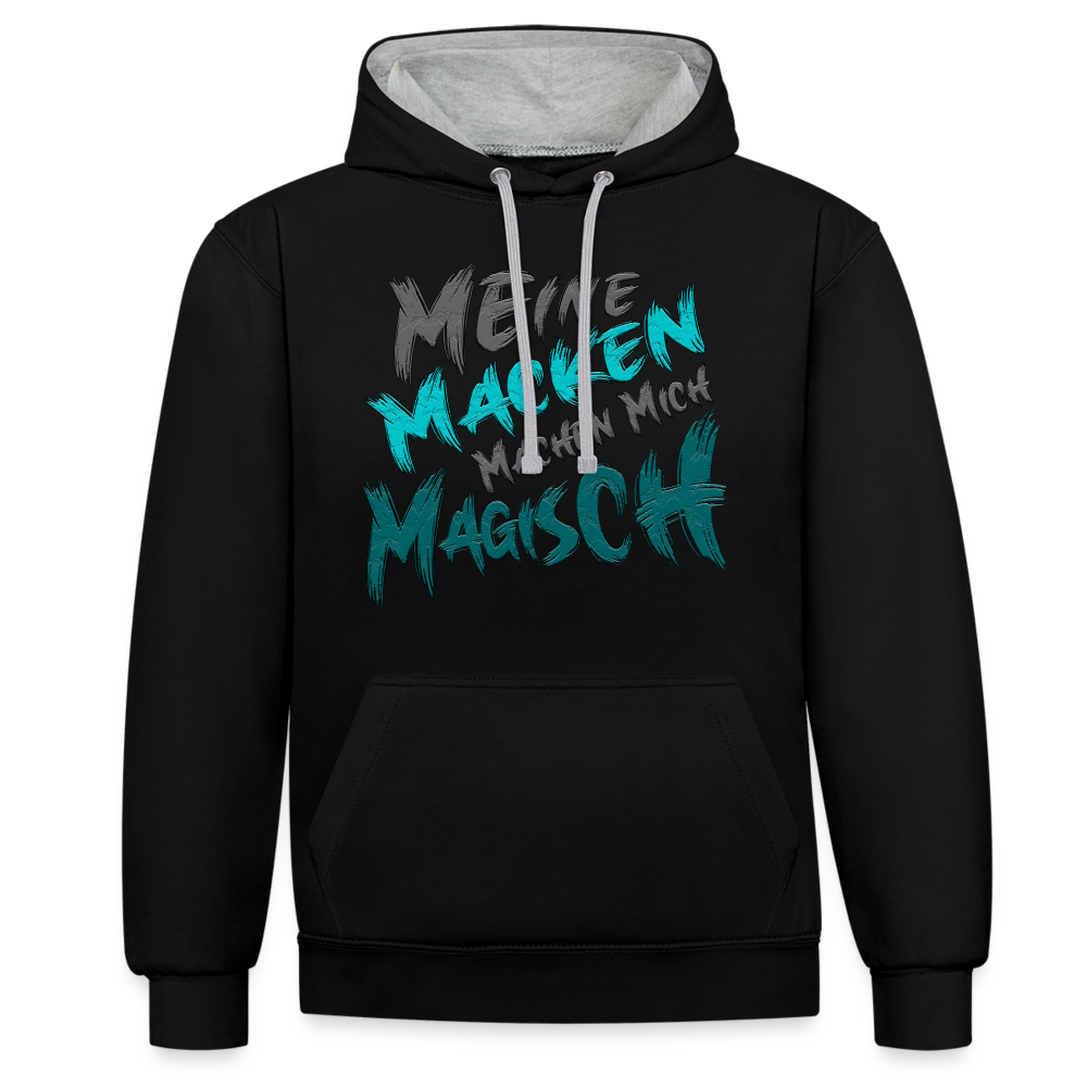 Magische Macken Hoodie - Schwarz/Grau meliert